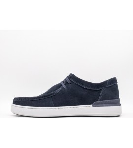 CLARKS COURTLITE SEAM SUEDE NAVY