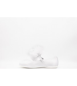 NERO GIARDINI Ballerine teen da ragazza in pelle