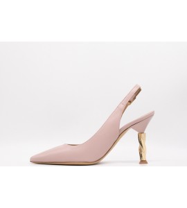 WO MILANO Decollete donna nappa cipria