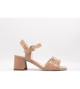 NERO GIARDINI Sandali donna in vernice