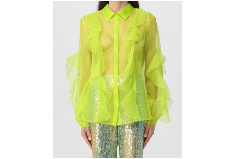 HANITA camicia con rouches
