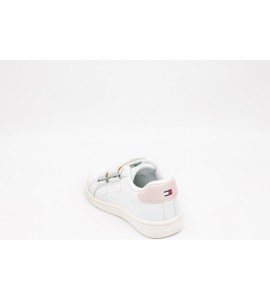 TOMMY HILFIGER SNEAKERS IN VELCRO CON RETRO ROSA