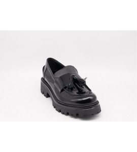VSL Mocassino donna in pelle con nappine