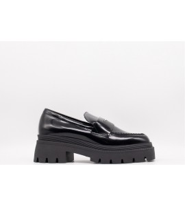 VSL Mocassino donna in pelle nero