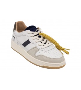 DATE UOMO M451-C2-VN-WN COURT 2.0 WHITE-BROWN