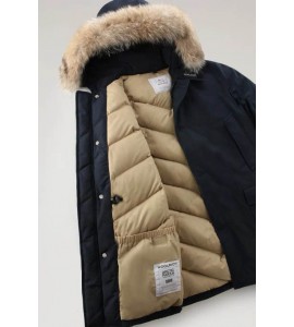 WOOLRICH Arctic Parka in Ramar Cloth con pelliccia removibile