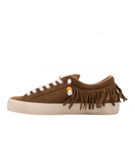 DATE DONNA W451-HL-FR-CU HILL LOW FRINGED CUOIO