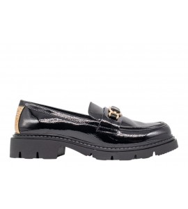 ALVIERO MARTINI MOCASSINO 2565/0774/X550 BLACK/GEO BEIGE