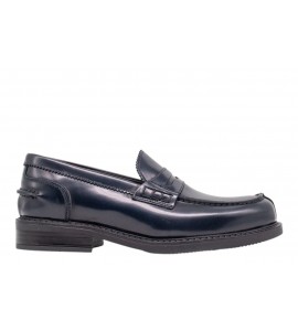 EXTON donna MOCASSINI AX10 ABRASIVATO BLUE
