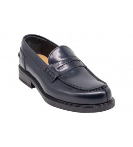 EXTON donna MOCASSINI AX10 ABRASIVATO BLUE