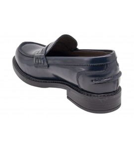 EXTON donna MOCASSINI AX10 ABRASIVATO BLUE