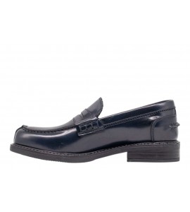 EXTON donna MOCASSINI AX10 ABRASIVATO BLUE