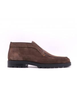 SANTONI STIVALETTO DESERT DA UOMO IN SUEDE MARRONE