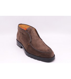 SANTONI STIVALETTO DESERT DA UOMO IN SUEDE MARRONE