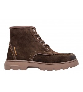 WOZ UOMO FRANK-DENALI SUEDE DARK BROWN