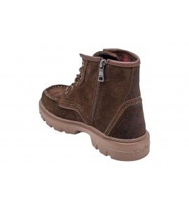 WOZ UOMO FRANK-DENALI SUEDE DARK BROWN