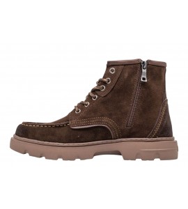 WOZ UOMO FRANK-DENALI SUEDE DARK BROWN