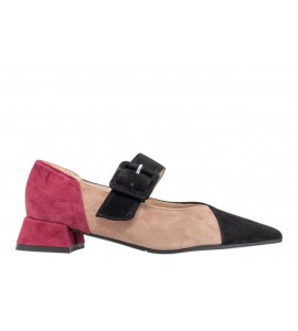 LUISANNE ballerina 334/24 CAM. NERO/ROSA/RUBINO