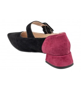 LUISANNE ballerina 334/24 CAM. NERO/ROSA/RUBINO