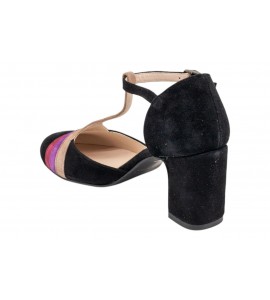 LUISANNE mary jane 3915/04 CAM. NERO/VIOLA/ROSA/RUB