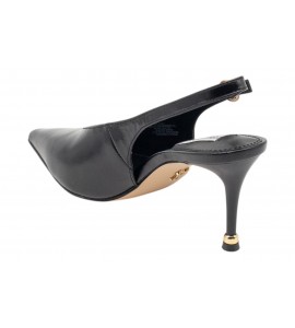STEVE MADDEN SLINGBACK ARCHWAY BLACK LEAT