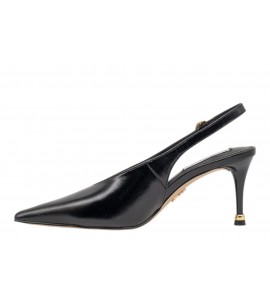 STEVE MADDEN SLINGBACK ARCHWAY BLACK LEAT