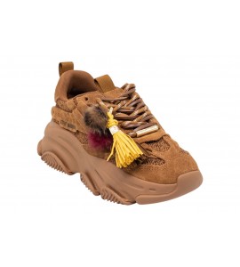 STEVE MADDEN SNEAKER POSSESION-PP CHESTNUT SUEDE
