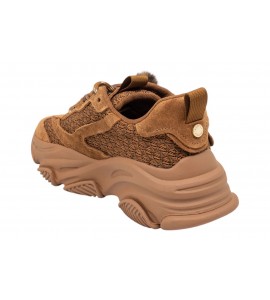 STEVE MADDEN SNEAKER POSSESION-PP CHESTNUT SUEDE