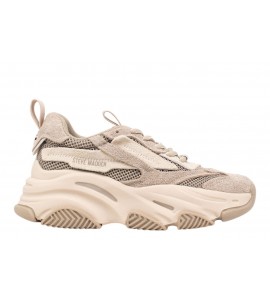 STEVE MADDEN SNEAKER POSSESION-E TAUPE/GRY SUEDE