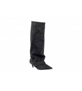 STEVE MADDEN STIVALE LUCA BLACK SUEDE