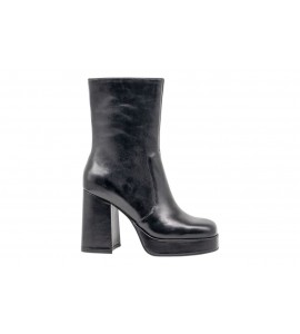 STEVE MADDEN TRONCHETTO ECHOS BLACK LEAT
