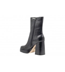 STEVE MADDEN TRONCHETTO ECHOS BLACK LEAT
