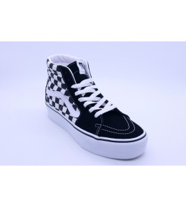 VANS SK8-HI PLATFORM 2 CHECKEBOARD-WHIT