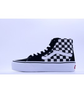 VANS SK8-HI PLATFORM 2 CHECKEBOARD-WHIT