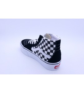 VANS SK8-HI PLATFORM 2 CHECKEBOARD-WHIT
