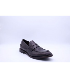 CORVARI Mocassino in pelle anticata MIELE FLOG/EB