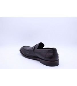 CORVARI Mocassino in pelle anticata MIELE FLOG/EB
