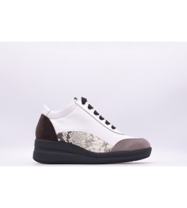 MELLUSO Sneakers donna con dettaglio pitonato