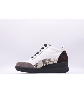 MELLUSO Sneakers donna con dettaglio pitonato