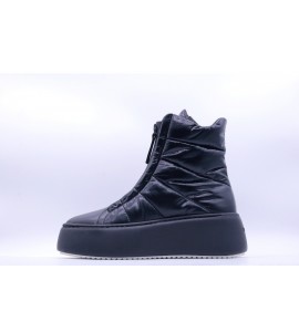 VIC MATIE' Sneakers platform polacco nylon nero