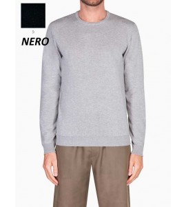 ROBERTO COLLINA GIROCOLLO MANICA LUNGA uomo bluette