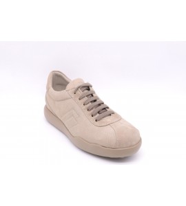 FRAU CITY SNEAKER IN PELLE SCAMOSCIATA PUNZONATA