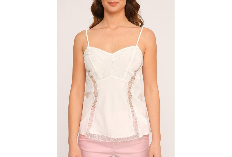 ANNA MOLINARI Top in crepe