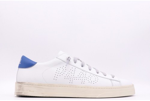 P448 Sneakers uomo in pelle white/blue