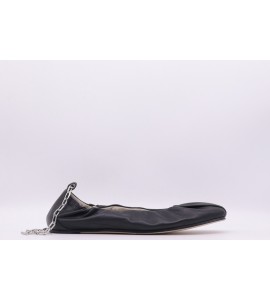 VIC MATIE' Ballerina nera con cavigliera