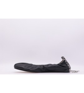 VIC MATIE' Ballerina nera con cavigliera