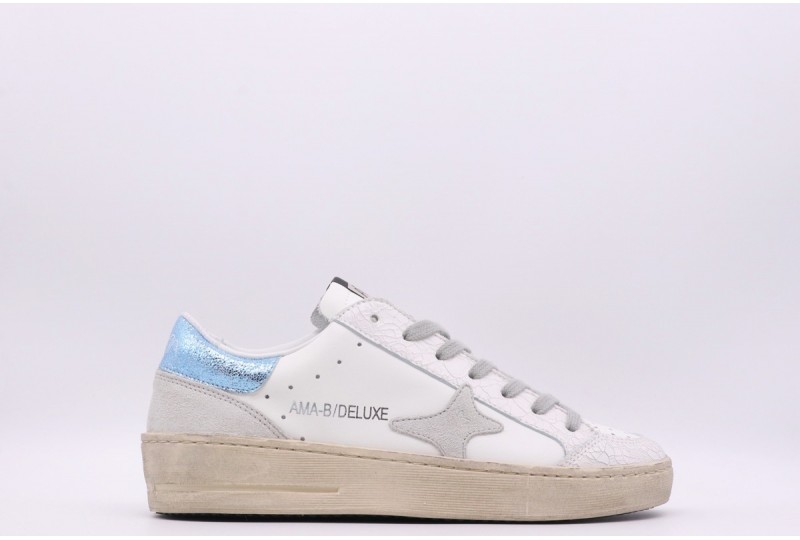 Sneaker slam bianco/marrone - AMA BRAND DELUXE - Pk by Paskal