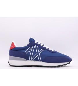 ARMANI EXCHANGE Sneakers in tessuto tecnico con profili in camoscio