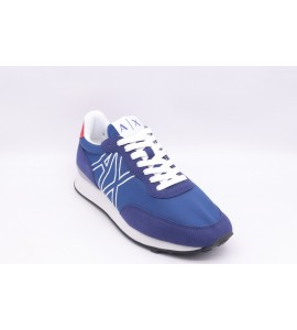 ARMANI EXCHANGE Sneakers in tessuto tecnico con profili in camoscio