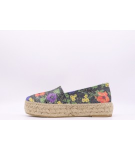 LA MAISON Espadrillas in tessuto lurex